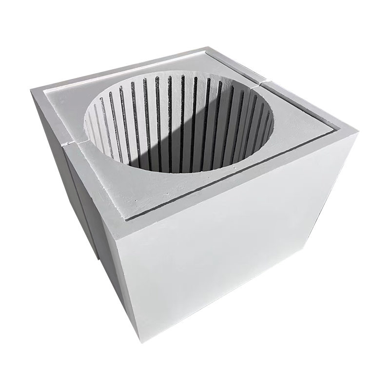 Blok vykurovacieho modulu z keramických vlákien pre elektrickú odporovú pec