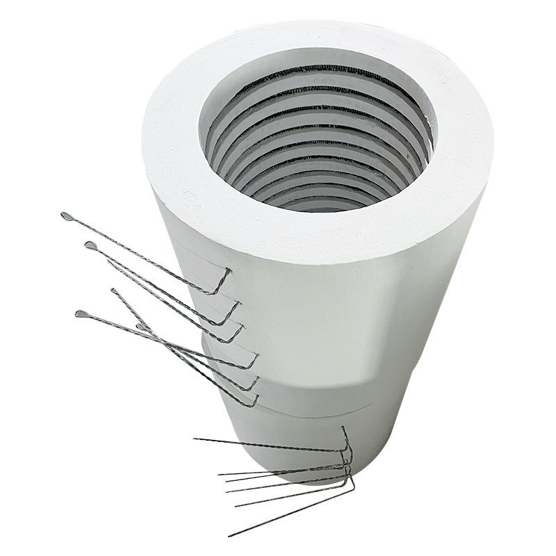 Blok vykurovacieho modulu z keramických vlákien pre elektrickú odporovú pec